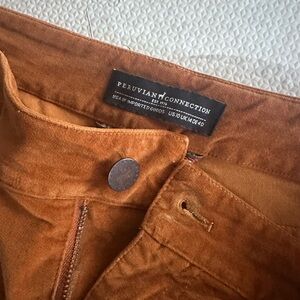 Peruvian connection velvety-feel pants